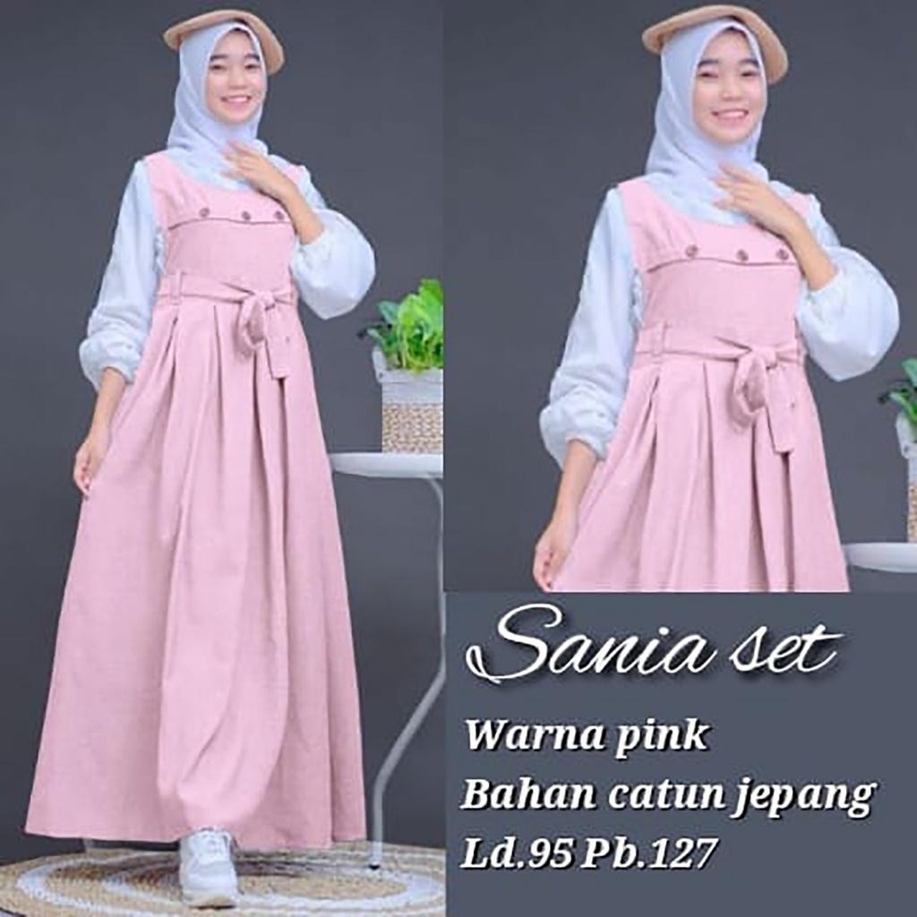 baju kekinian wanita 2024 gamis muslim anak perempuan 12 tahun dress anak remaja 15 tahun