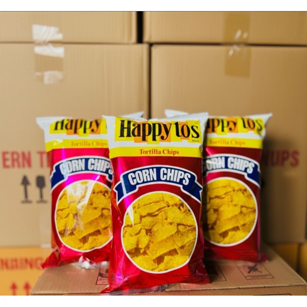 Happytos merah corn chip 140g || PAKET HEMAT 16PCS 1DUS