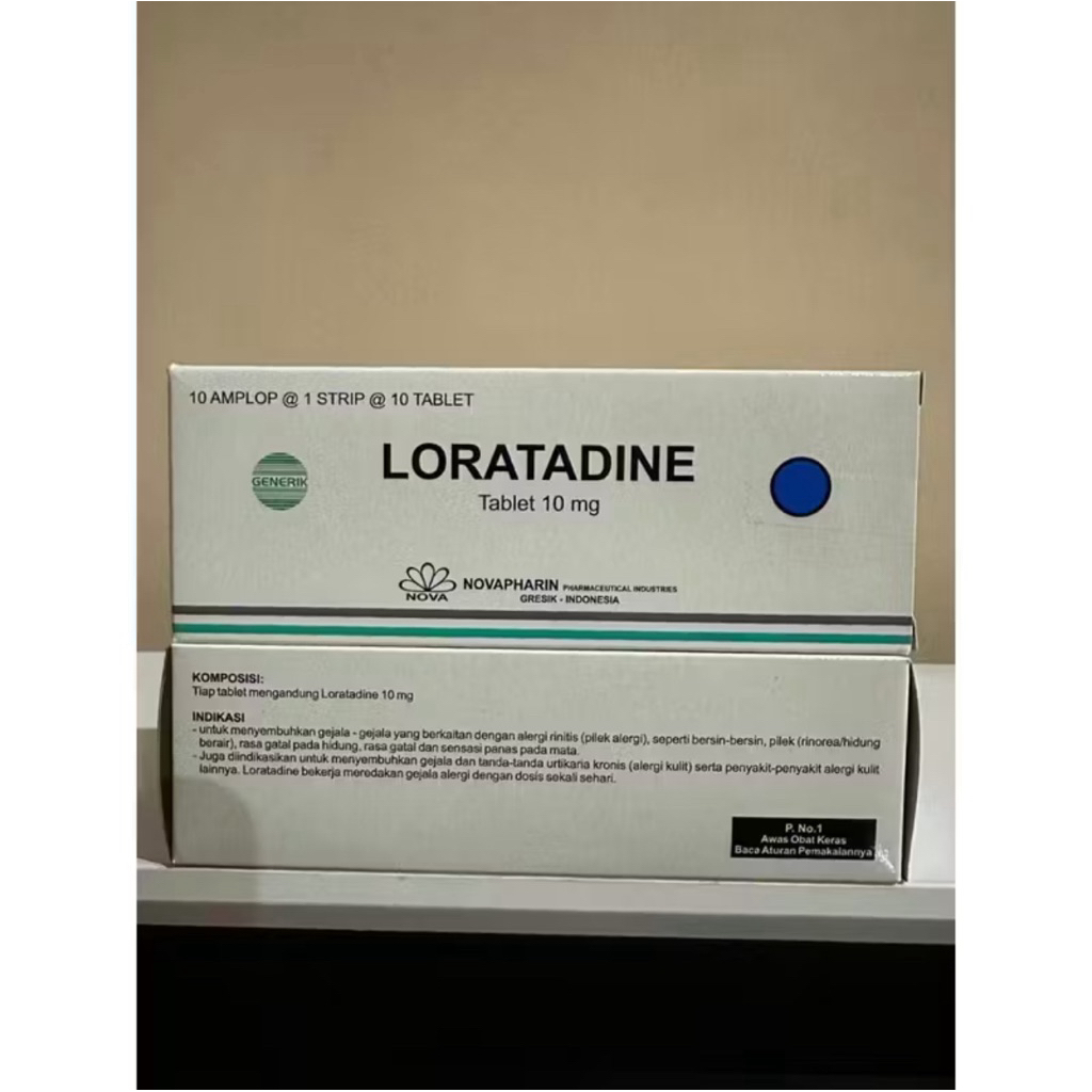 LORATADINE 10 MG ( 1 BOX = 100 TABLET )