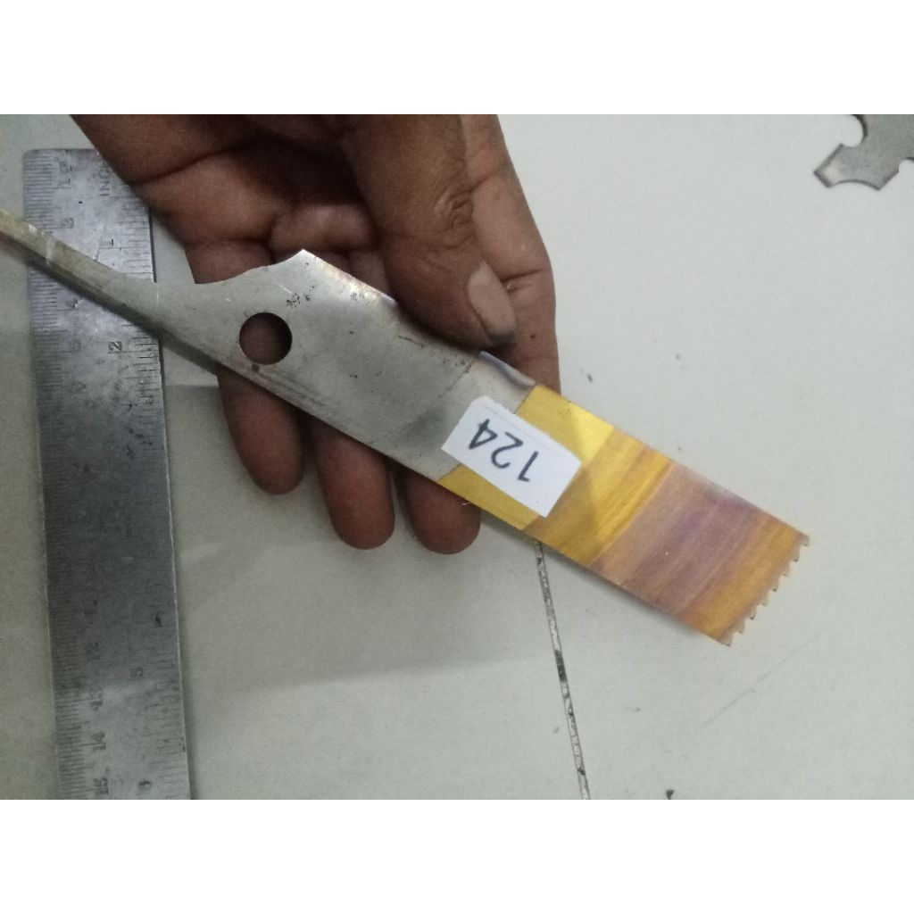 Baja HSS DM05 Gold Original Bahan Pisau Dapur Iris Seset Kelet Fillet Serut Raut Stek Okulasi Grafti