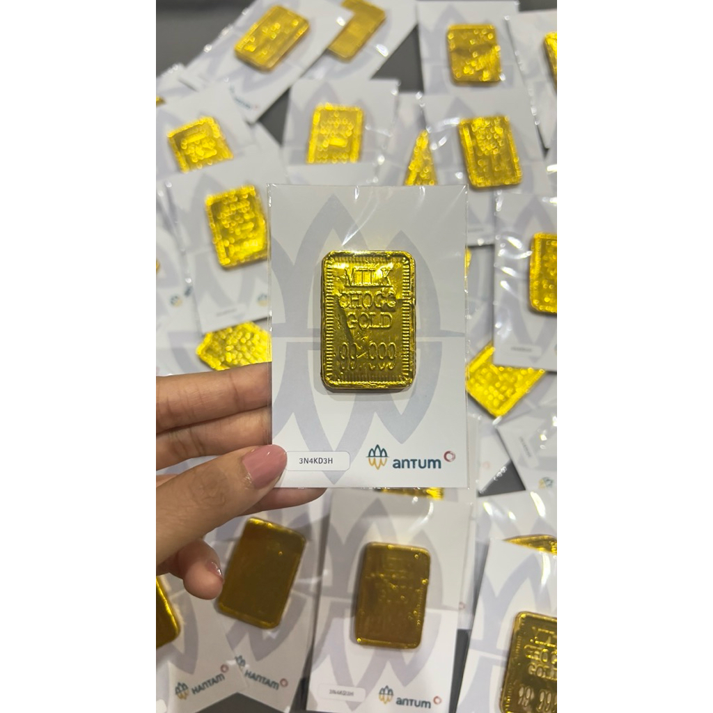 Coklat Emas Antum | Mini Gift | Coklat emas | Hadiah Unik THR