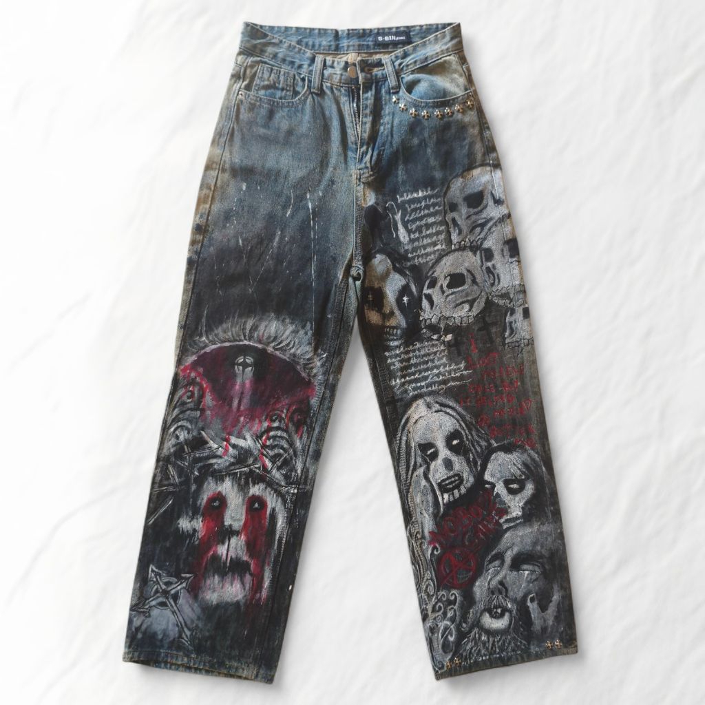 jeans painting