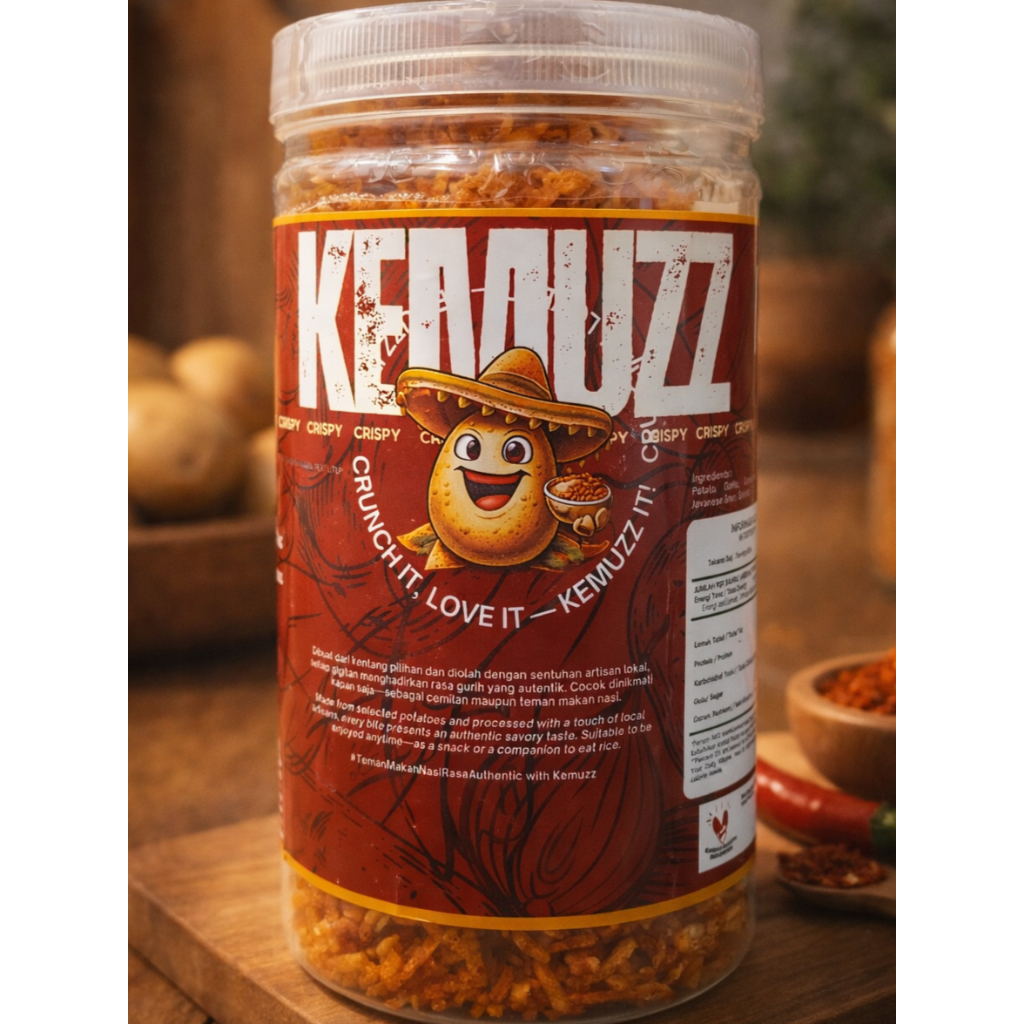 kentang Kering uk 1000ML 300g Varian Original Kentang Mustofa Original KEMUZZ