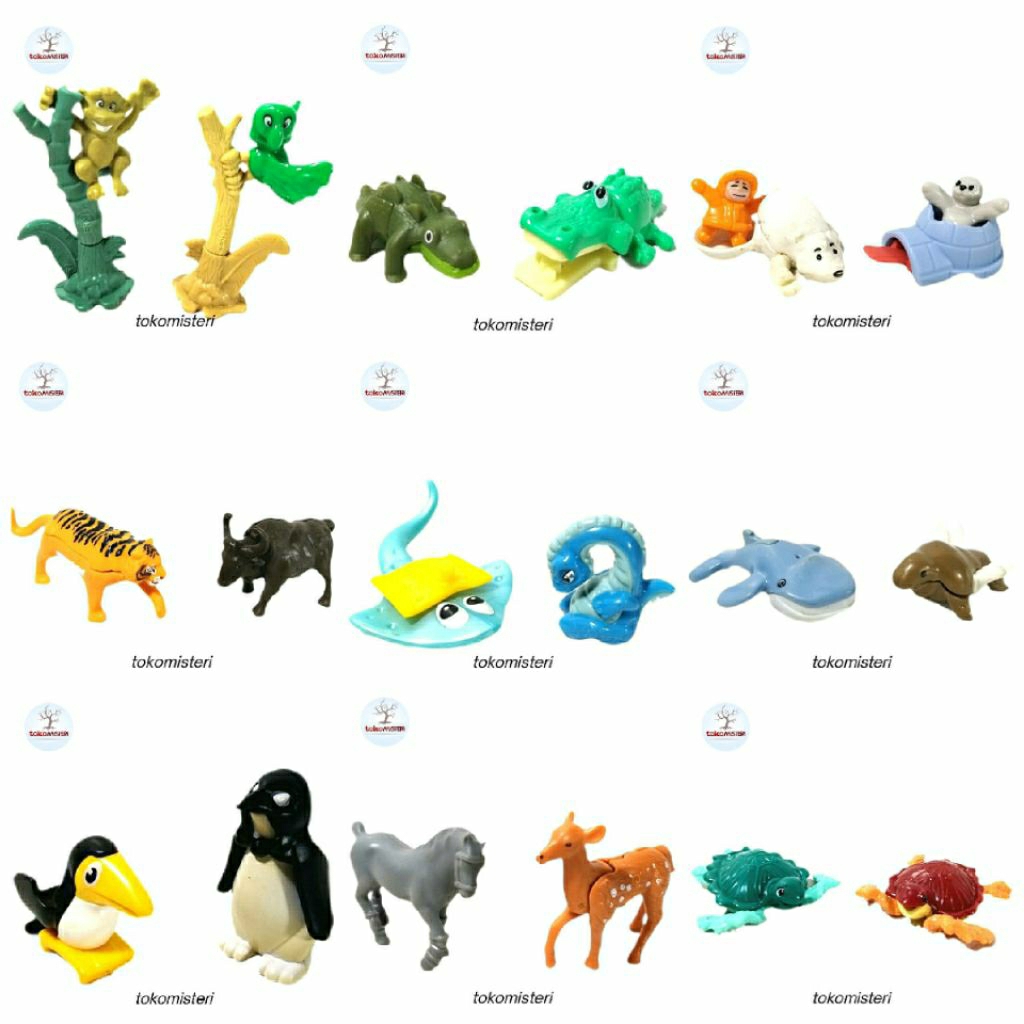 Robot Ayam Turkey Chicken Turki Hedgehog Landak Hippo Kuda Nil Elephant Gajah Giraffe Jerapah Turtle