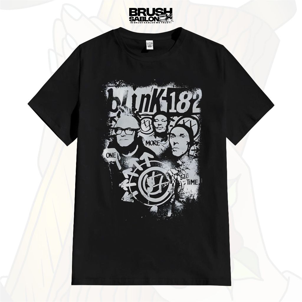 Kaos Blink 182 One More Time Kaos Band T-shirt Blink 182 Combed 24s