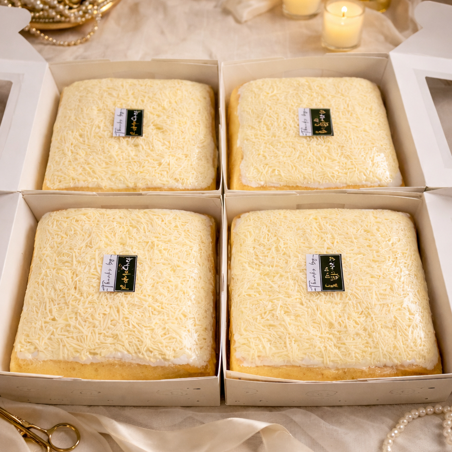 BOLU JADUL Cake Potong Keju Meses Premium Butter Wisman Lembut dan Moist dengan Buttercream Homemade ukuran 20 cm by RaMaChef