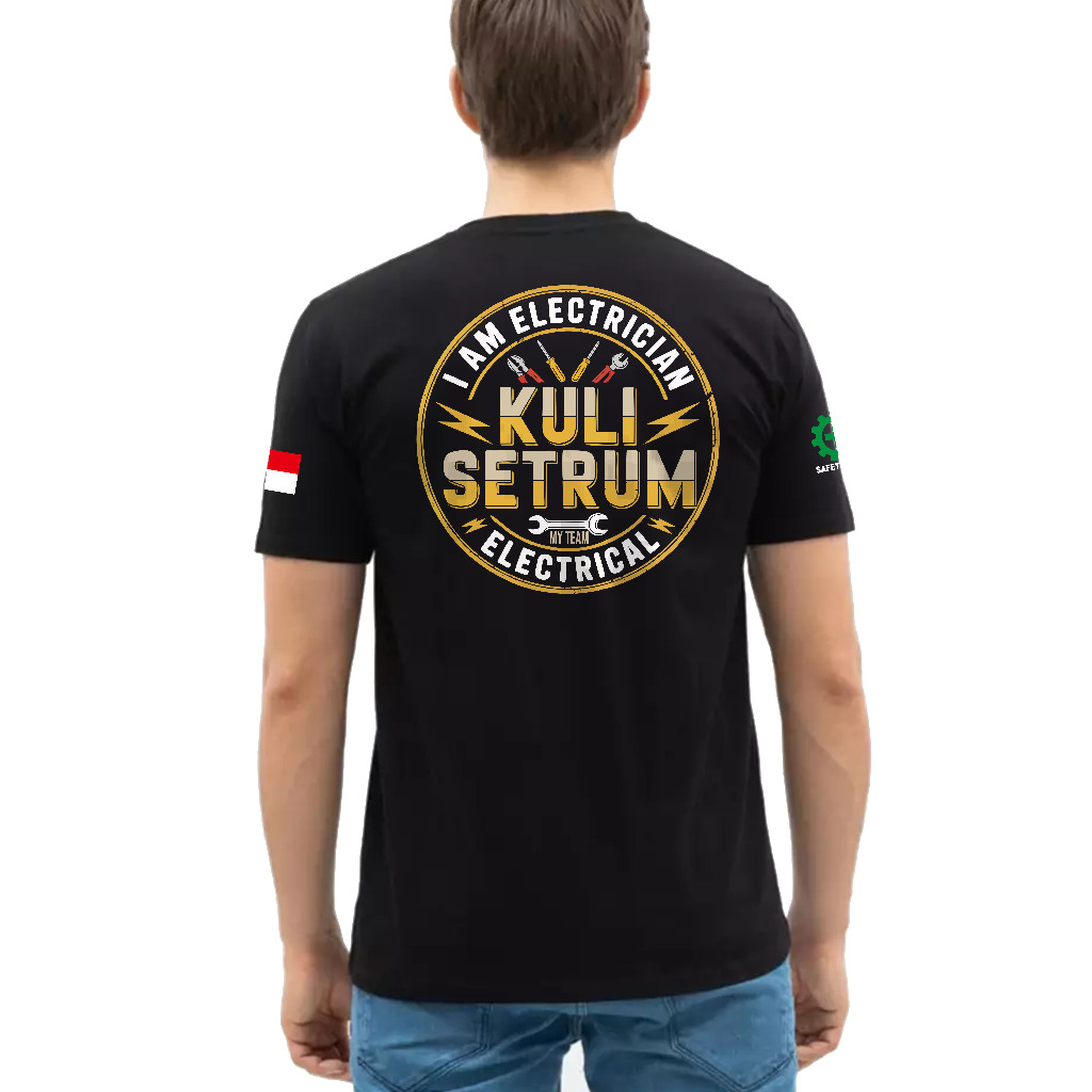 Kaos Teknik Electrical | Electrician Kuli Setrum Teknik Listrik Lengan Pendek
