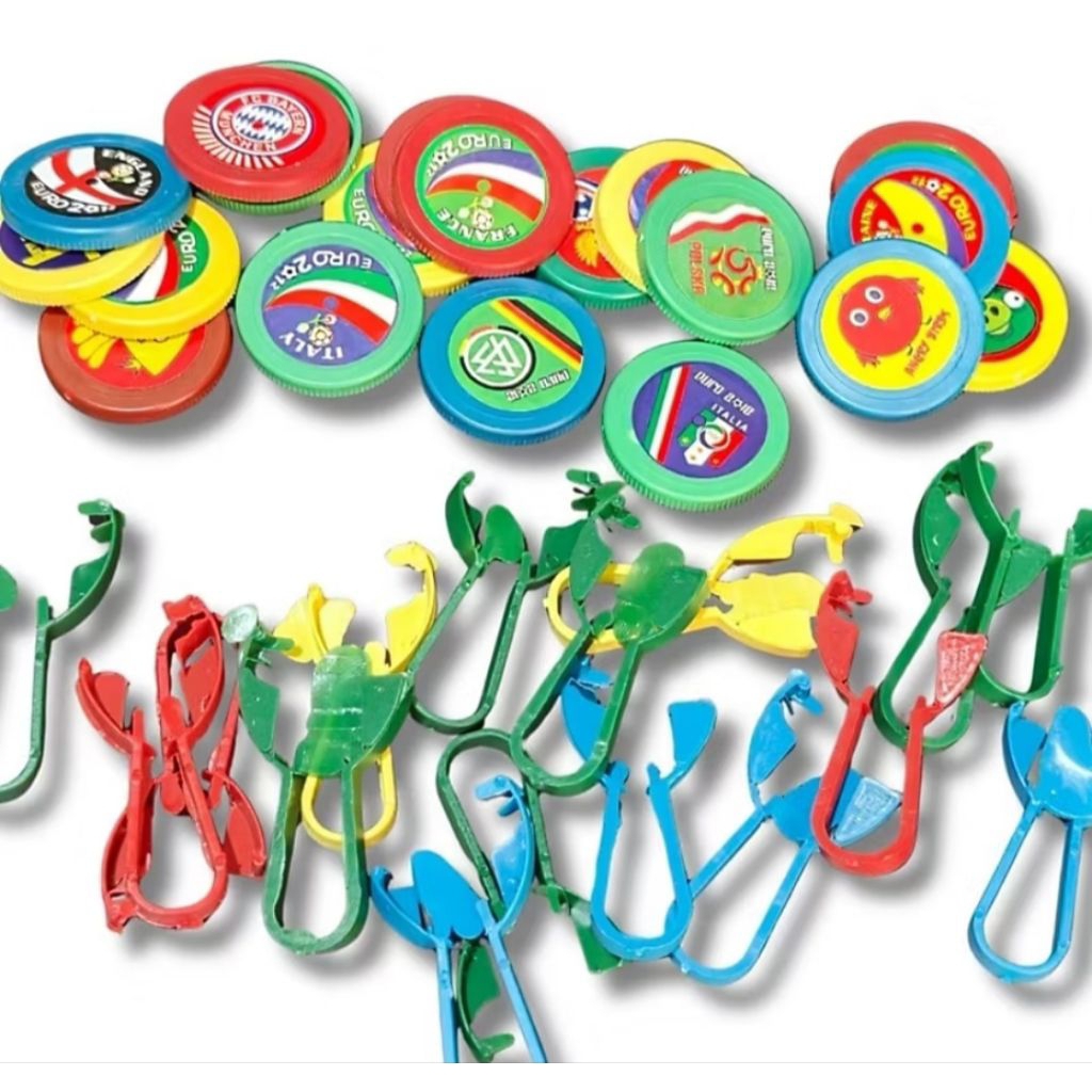 100 pcs MAINAN TAZOZ curah TASOS LOKAL GROSIR