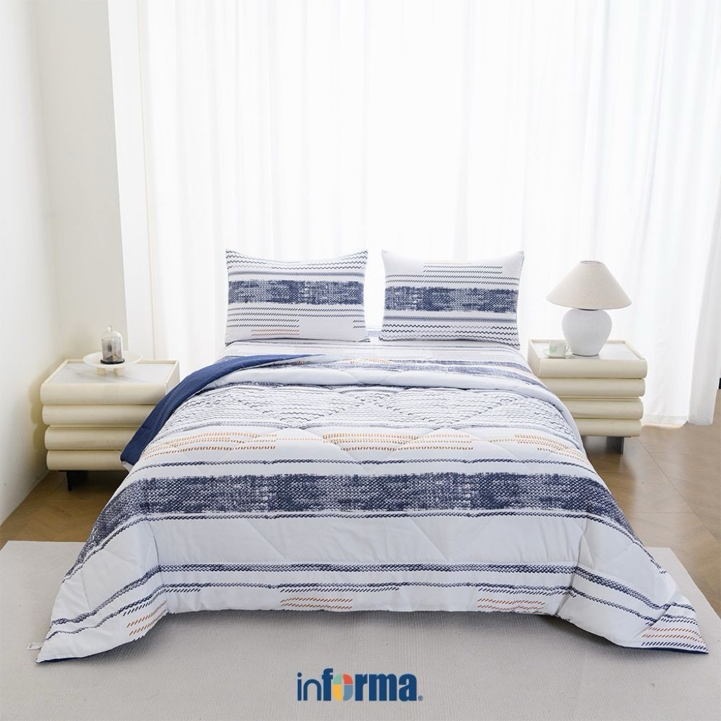[INFORMA] 180x200 BEDDING SET MICROFIBER | SET SPREI BEDCOVER MICROFIBER
