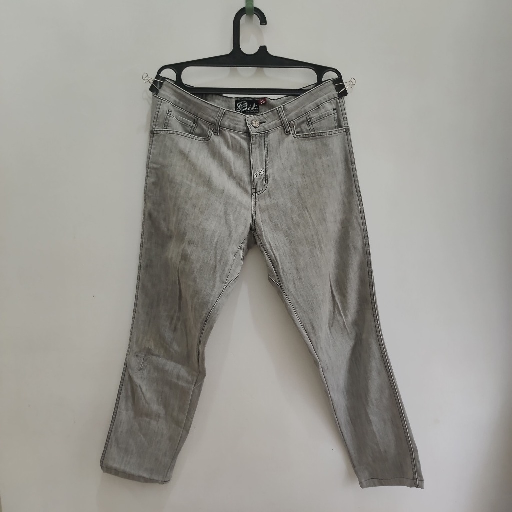 Spyderbilt Denim Jeans Grey Slate - Celana Panjang Pria Original Size 36 (AVPCL001)