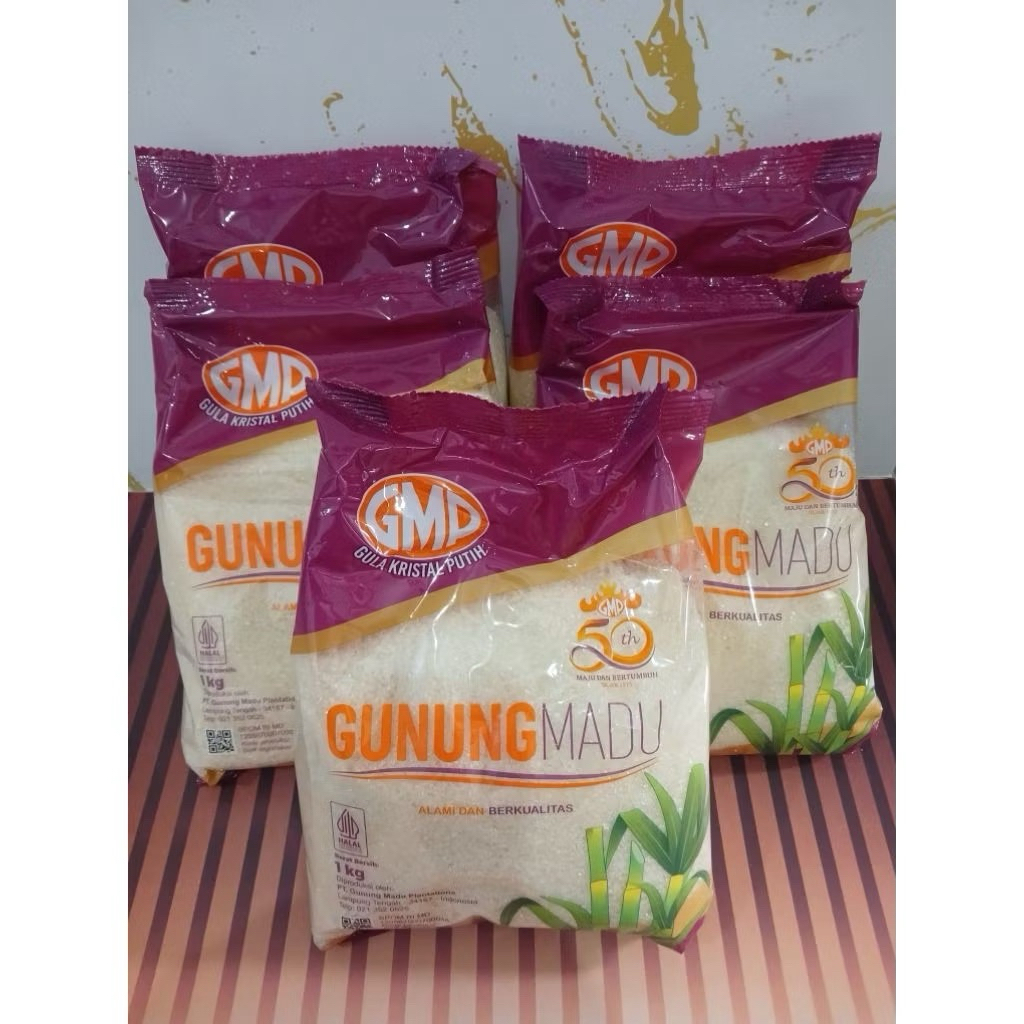 GULA PASIR GMP GUNUNG MADU GULA KEMASAN PREMIUM 1000G GULA 1 KG