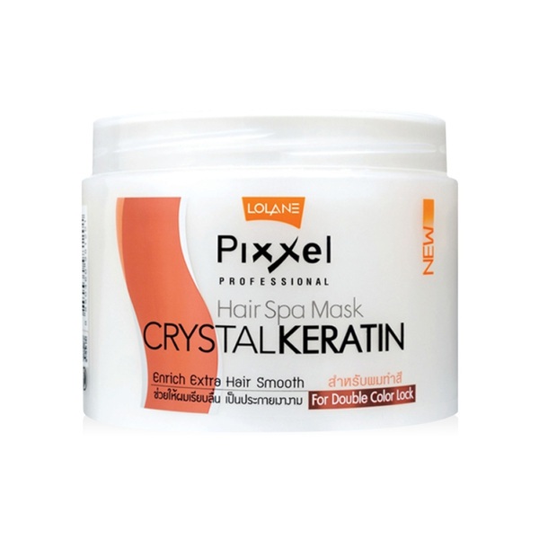 Aster Kosmetik - Lolane Pixxel Hair SPA Mask Crystal Keratin for Double Color Lock | Masker untuk Pe