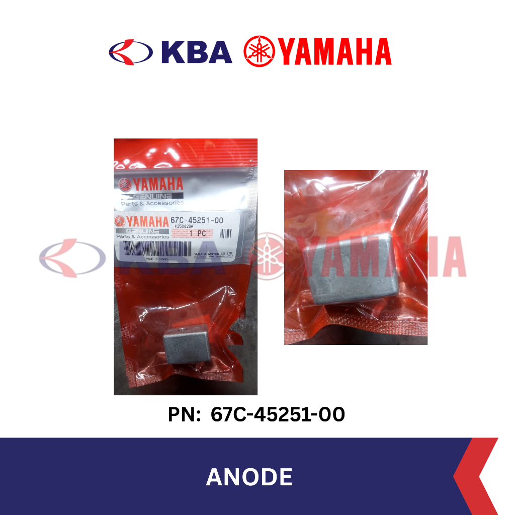 Yamaha Genuine Parts - ANODE (PN: 67C-45251-00) Motor Mesin Tempel