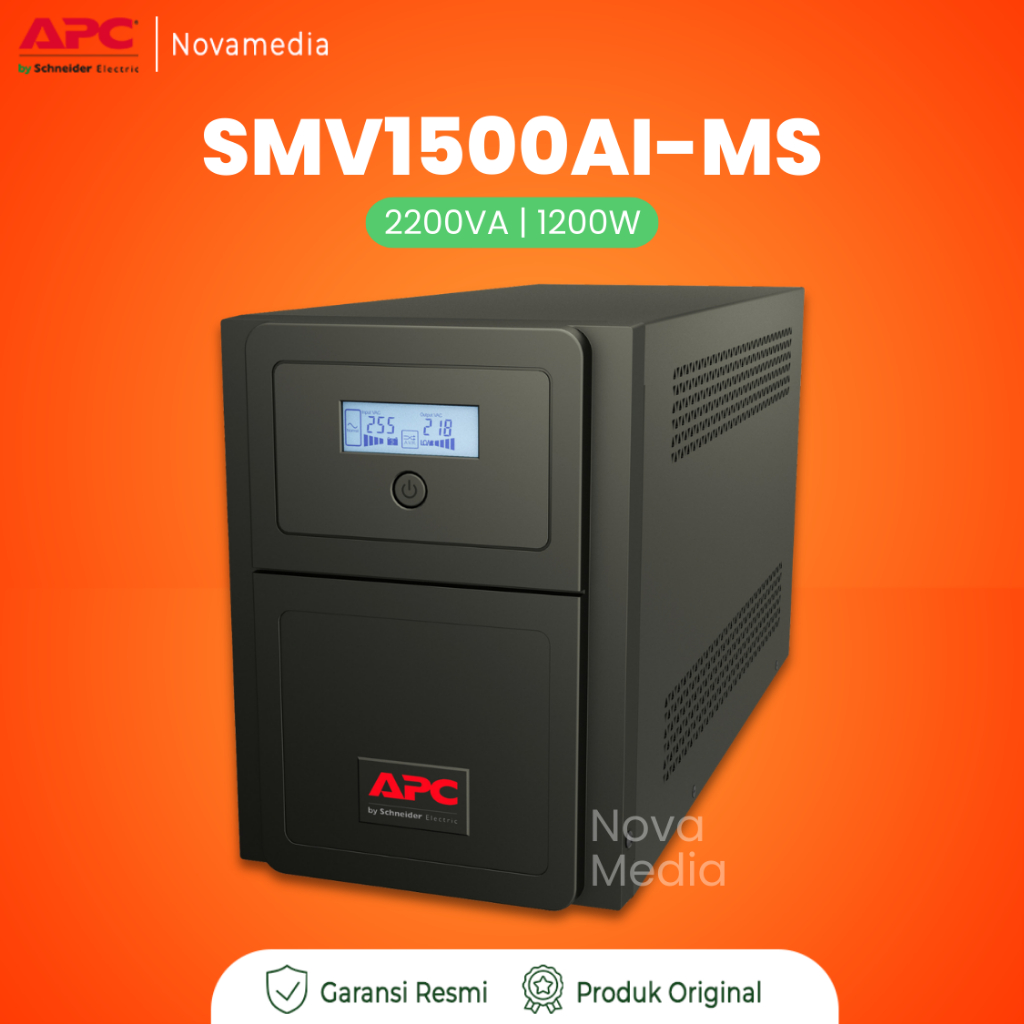 UPS APC SMV1500AI-MS 1500VA 1050W Easy UPS SMV Sinewave SMV1500AIMS