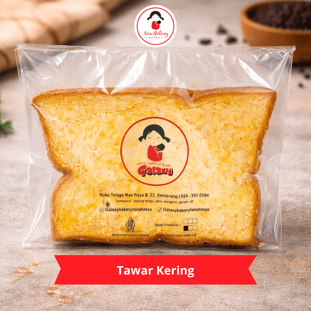 Roti Tawar Kering Mentega Fresh / Homemade