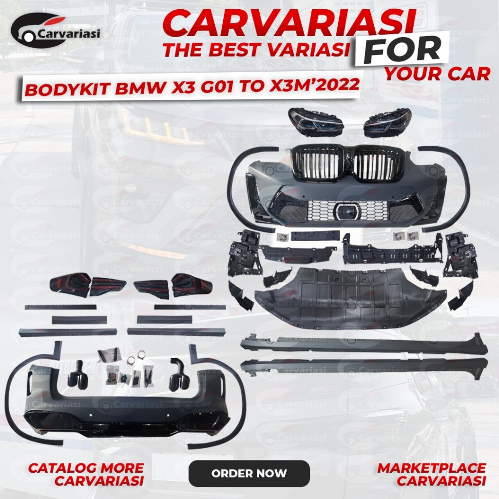 Bodykit BMW X3 G01 2018 Upgrade Bodykit to X3M Bodykit BMW X3 2018 To X3M 2022