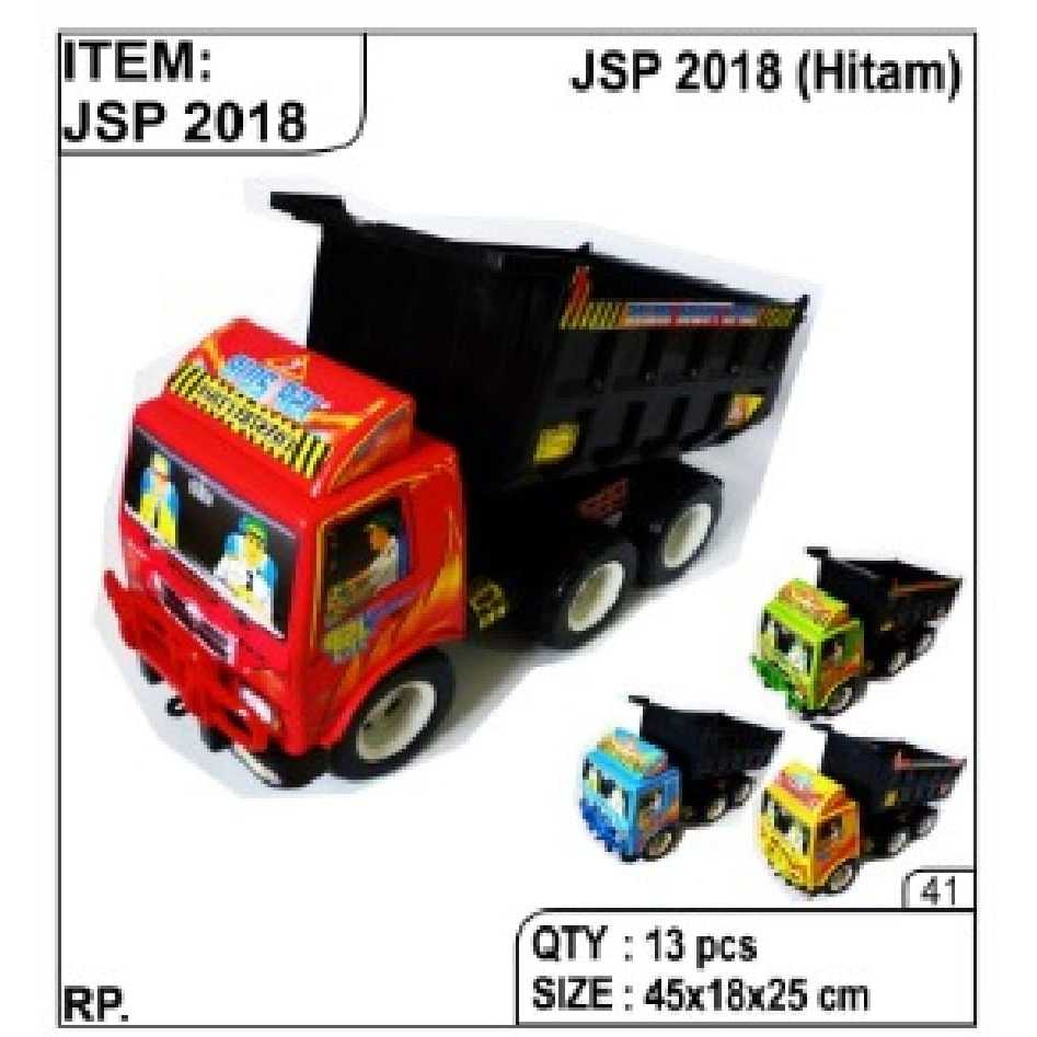 Mainan truk JSP 2018 Hitam//Mainan Mobil Truk Besar 2018 JSP Edukasi Truck Pasir