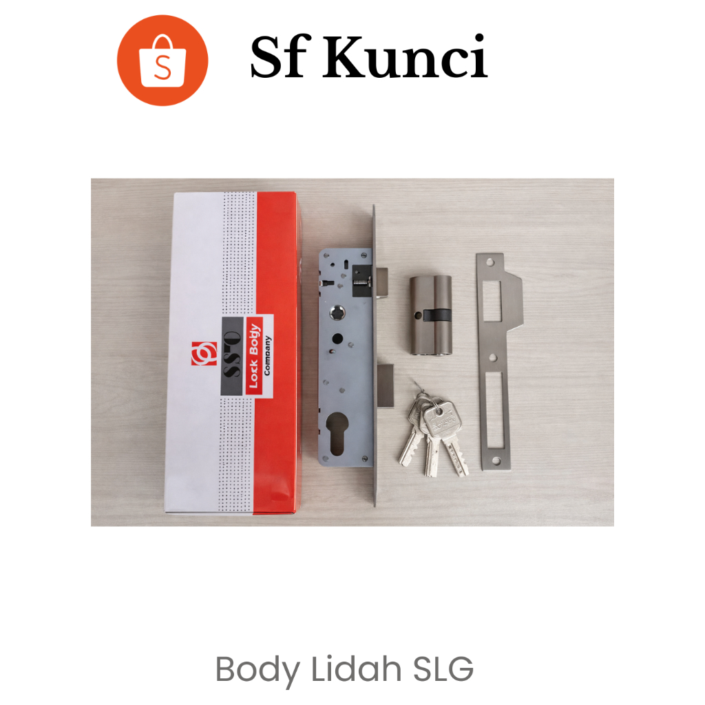 Body Kunci Pintu Aluminium Swing SLG – Rumah Lidah Kunci Aluminium
