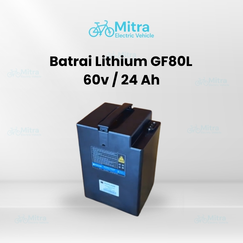 Batrai Lithium Sepeda Listrik Tailg gf80l 48v / 24ah  |  60v / 24ah