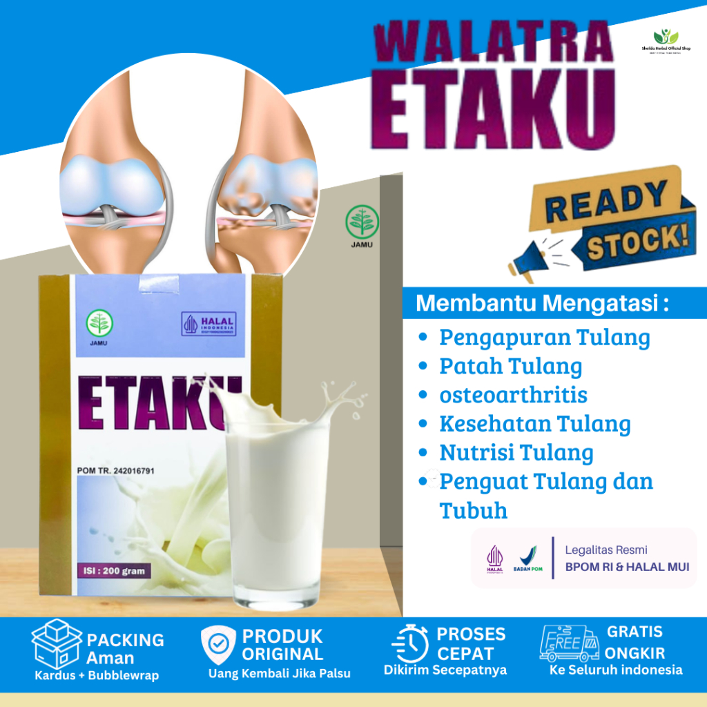 Susu Etaku Untuk Pengapuran Tulang Osteoporosis Patah Tulang Retak Keropos Kaku