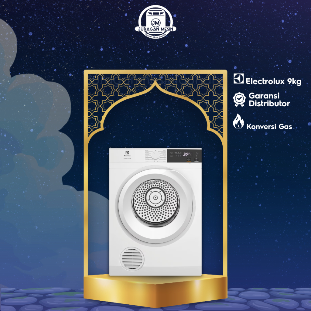 Electrolux Mesin Pengering Pakaian Konversi Gas 9kg - 2 selenoid