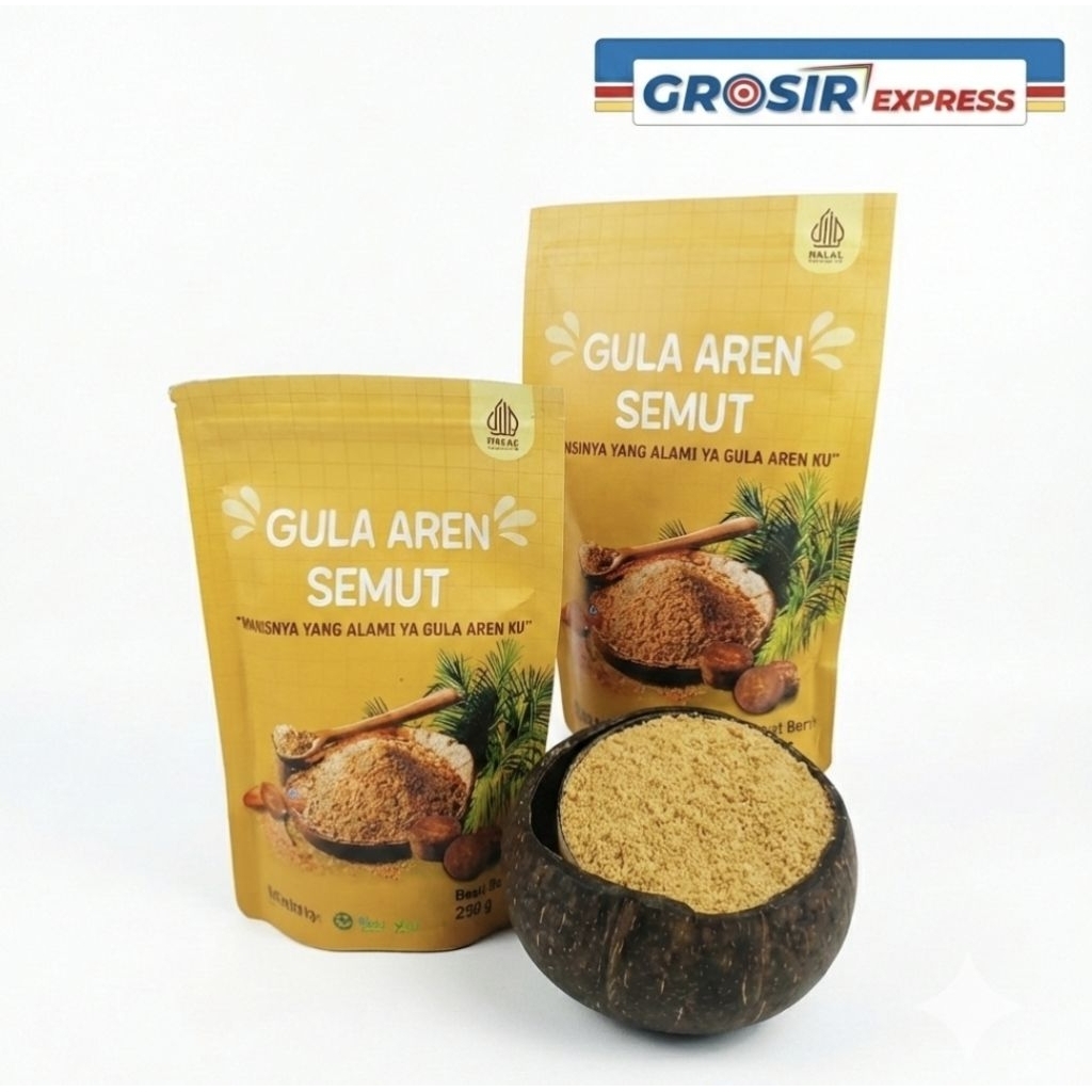 Gula Aren Bubuk Semut Asli 250g - [Ecer & Grosir] Kebutuhan Bahan Minuman & Dapur