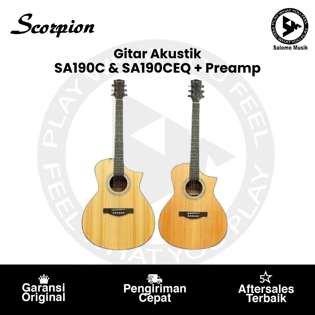 Gitar Akustik Scorpion SA190C Series Original Varian
