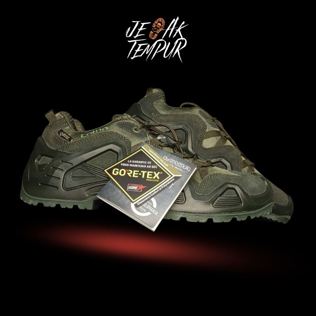 Sepatu Tactical pendek Lowa 4 Inch Mid Hijau Green