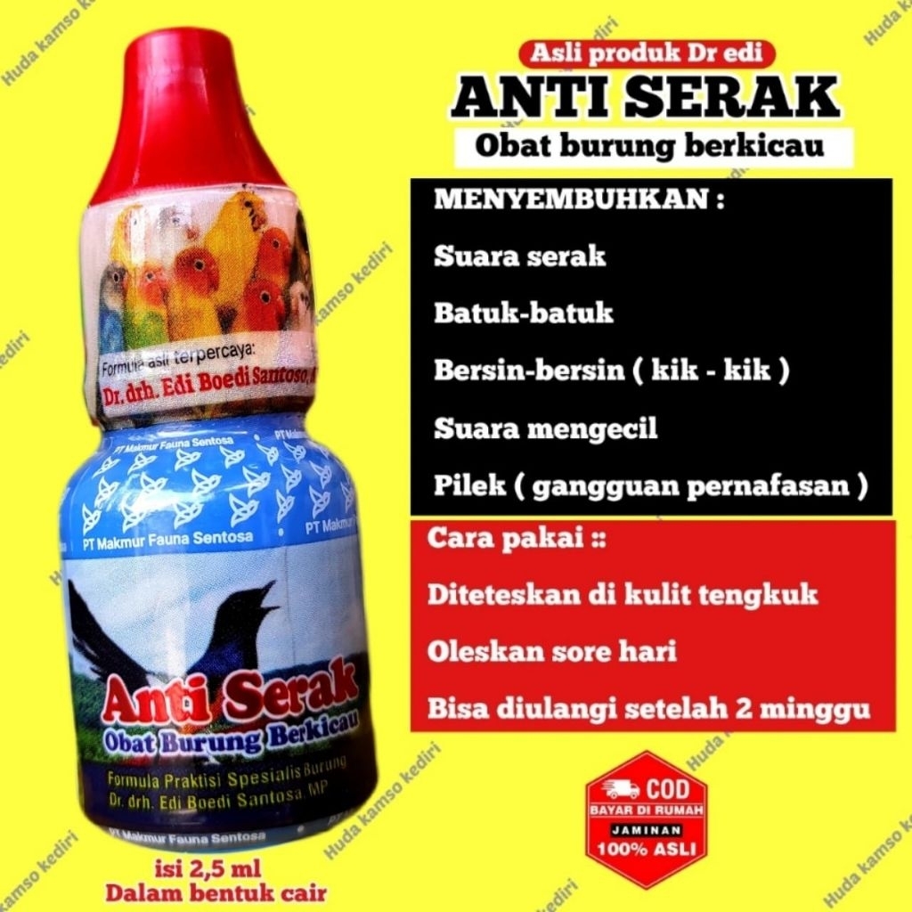 ANTI SERAK OBAT ANTI SERAK BURUNG