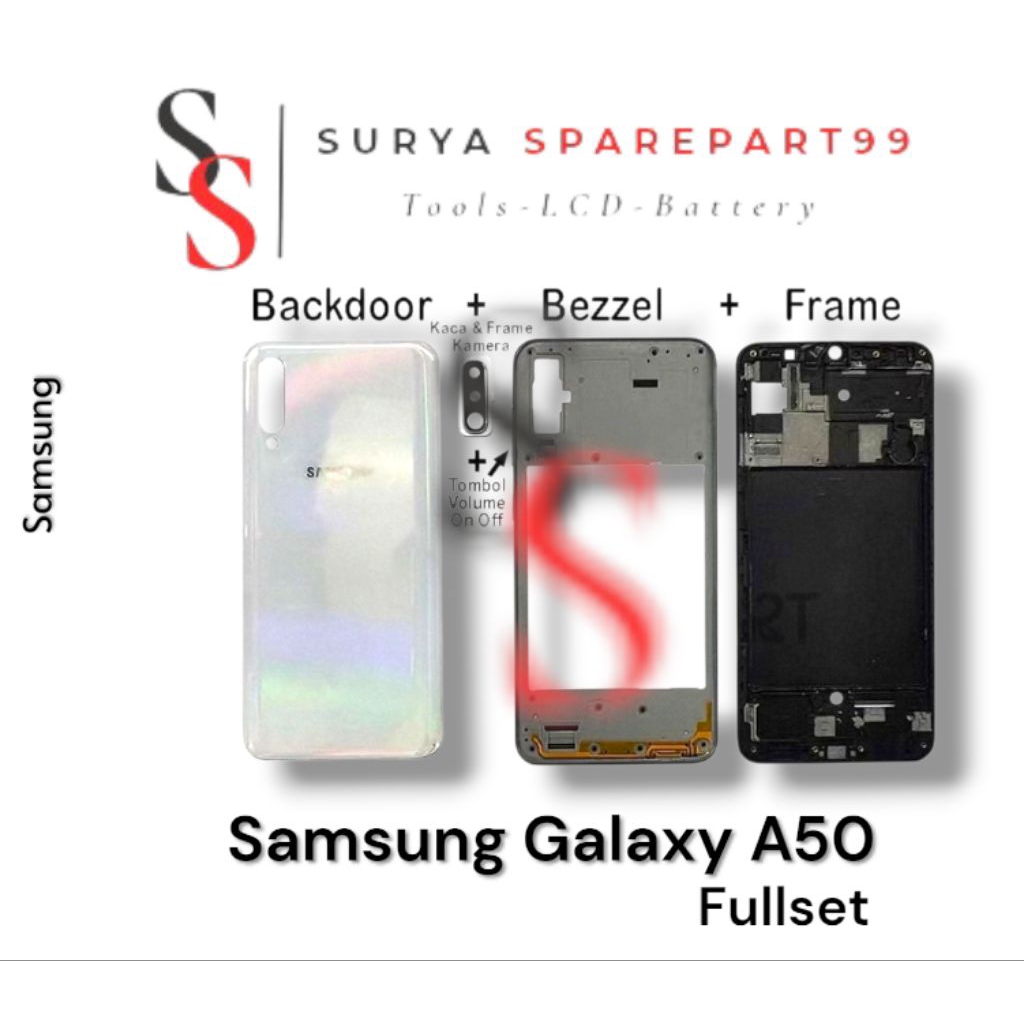 ORIGINAL FRAME+BEZZEL+BACKDOOR SAMSUNG GALAXY A50