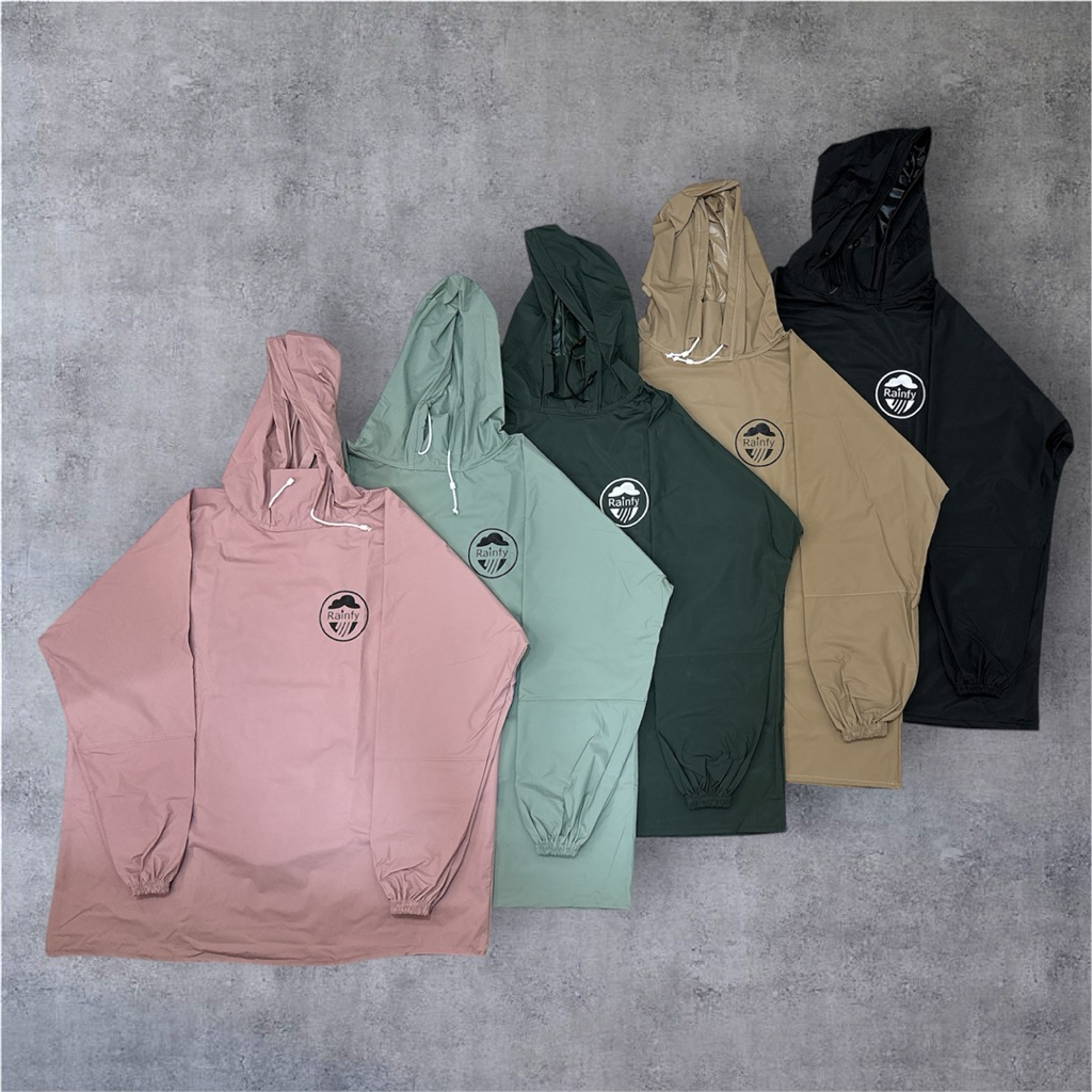 JAS HUJAN HOODIE PRIA DAN WANITA | RAINFY Setelan Hoodie dan Celana