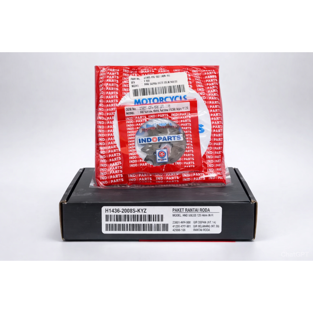 GEAR GER SET HONDA SUPRA X 125 HELM IN FI KYZ INDOPART