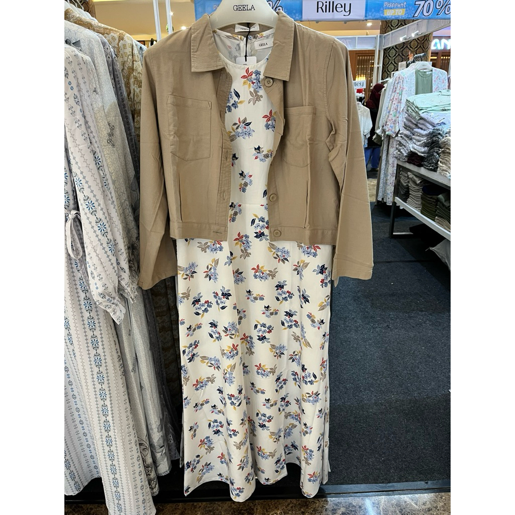 Gamis Geela New Arrival Rompi Lepas