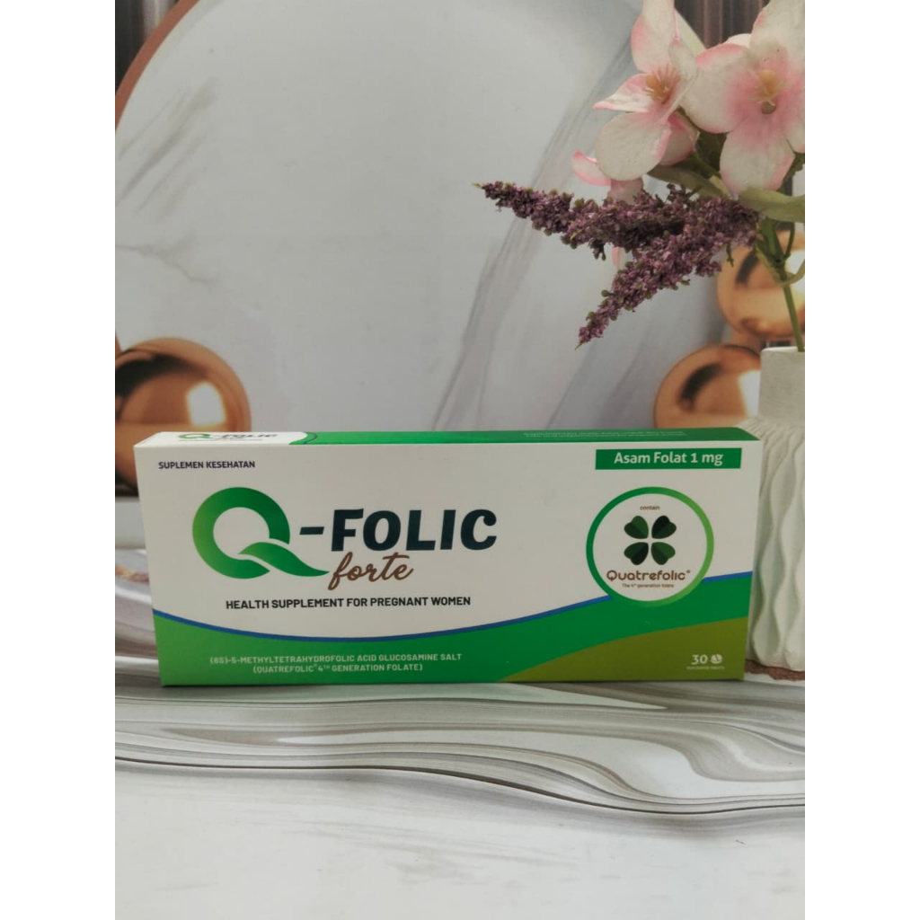 Q- Folic Forte 1000 mcg Box Isi 30 Tablet