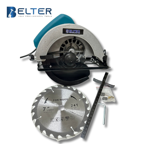 BELTER Mesin Potong Kayu Circular Saw 7 inch Gergaji Listrik Mesin Gerinda Duduk