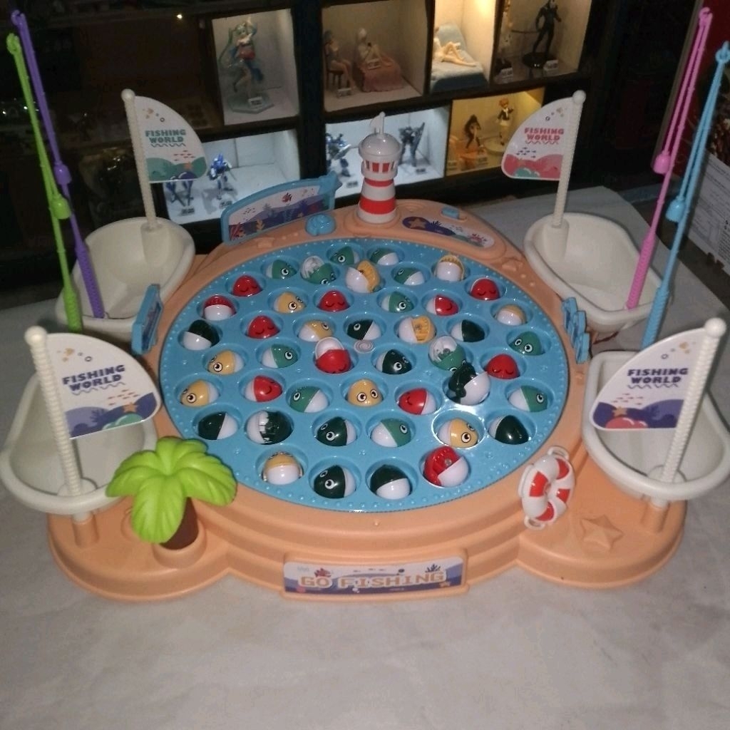 Mainan Pancing Ikan Magnet Jumbo 45 Ikan