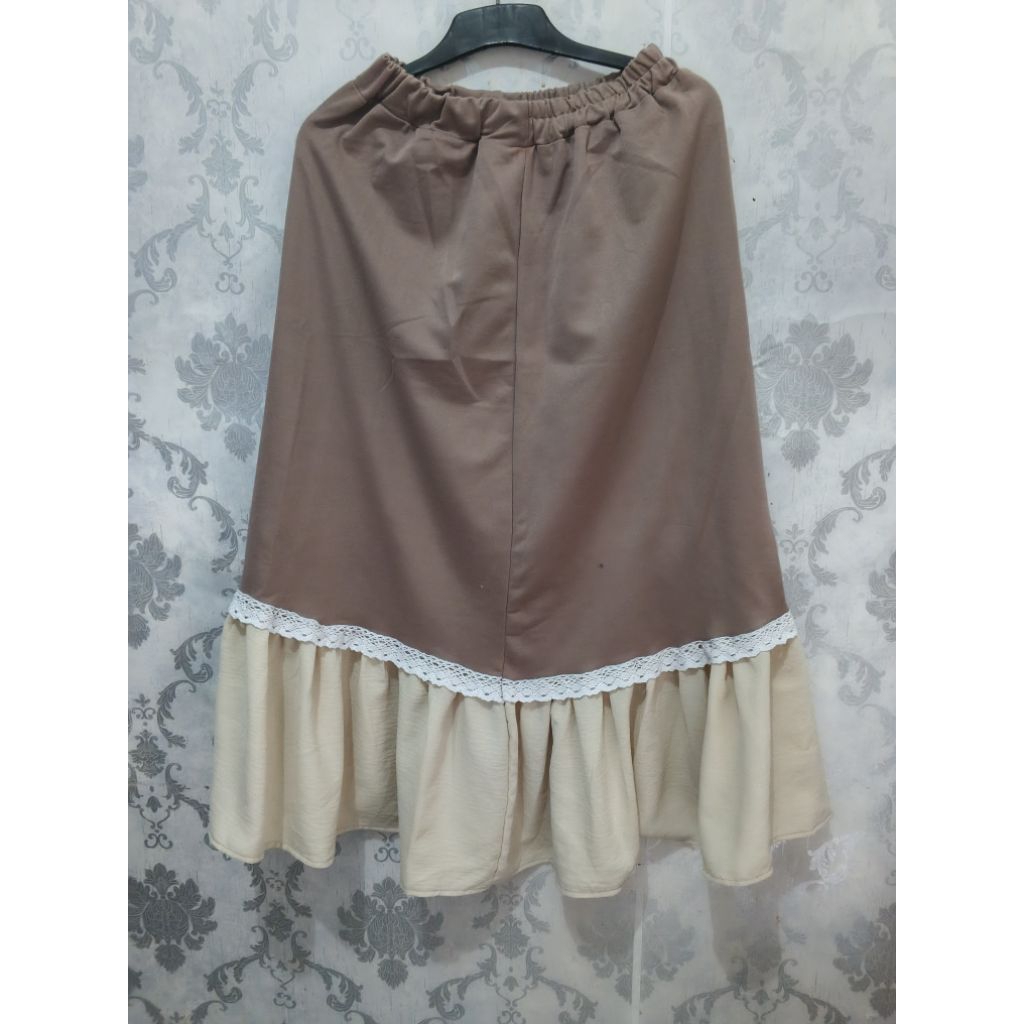 rok cream coklat muda mybamus