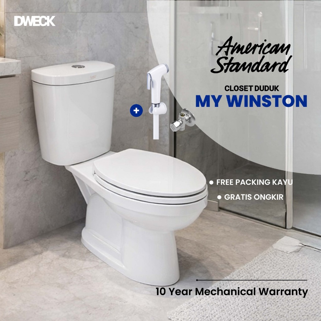 Closet Duduk AMERICAN STANDARD ORIGINAL Soft Closing / Kloset Duduk American Standard