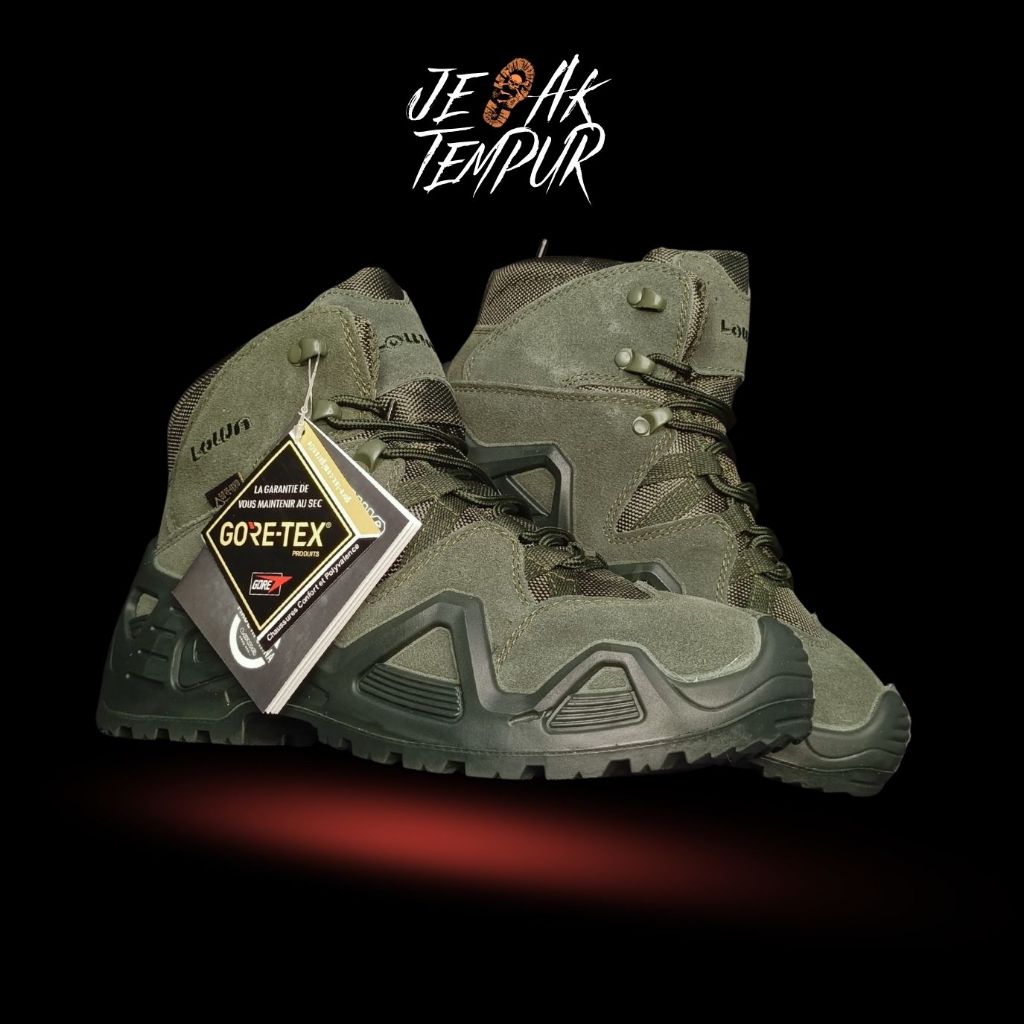 Sepatu Tactical Outdoor Lowa 6 Inch hijau green