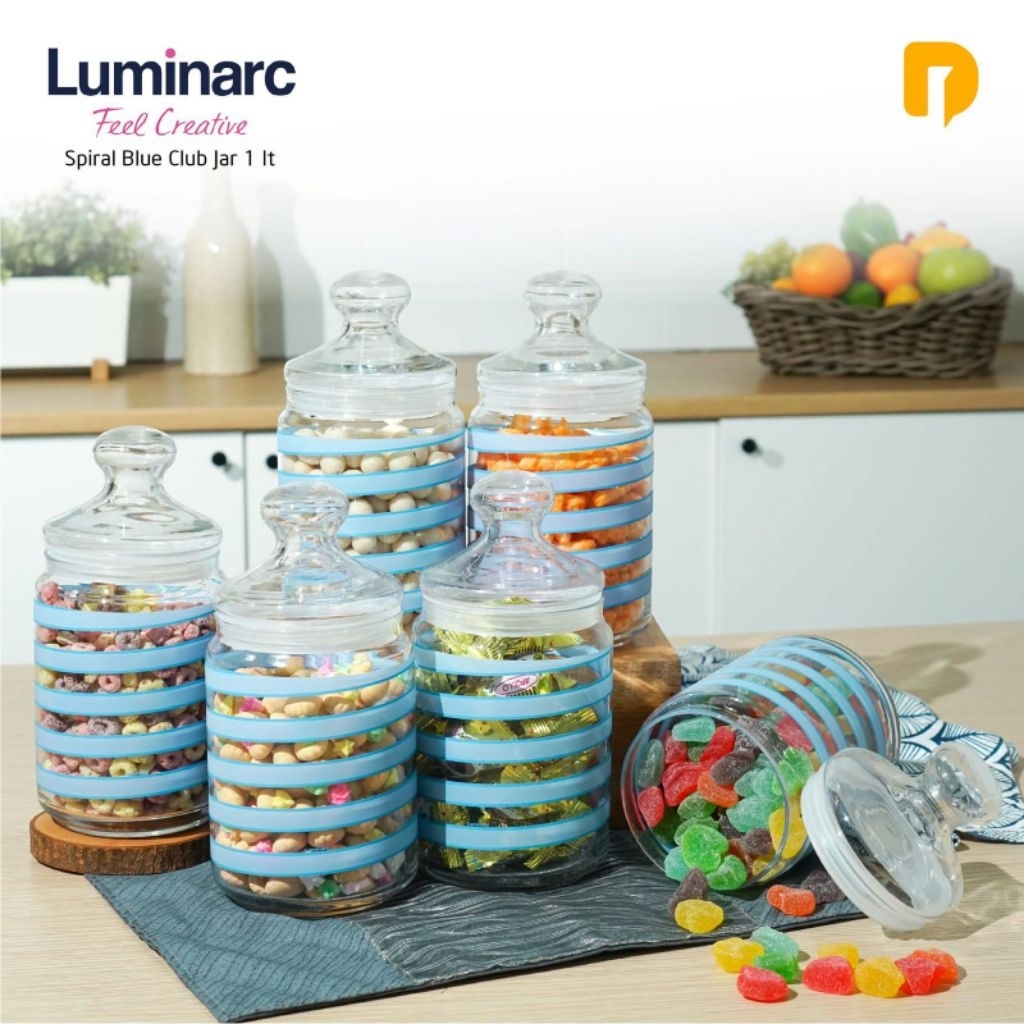 Luminarc Toples Kaca Ulir 1L