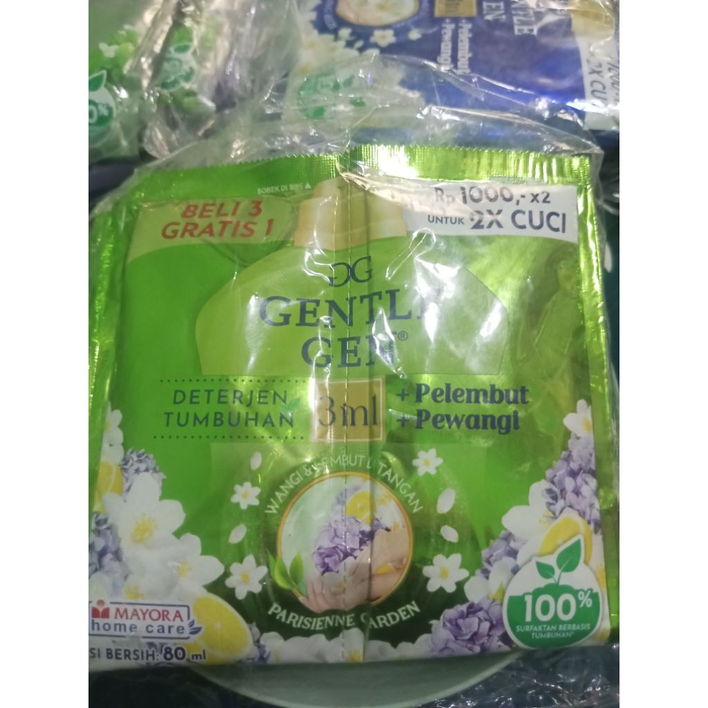 Gentle Gen kemasan renceng (sachet) GRATIS PIRING
