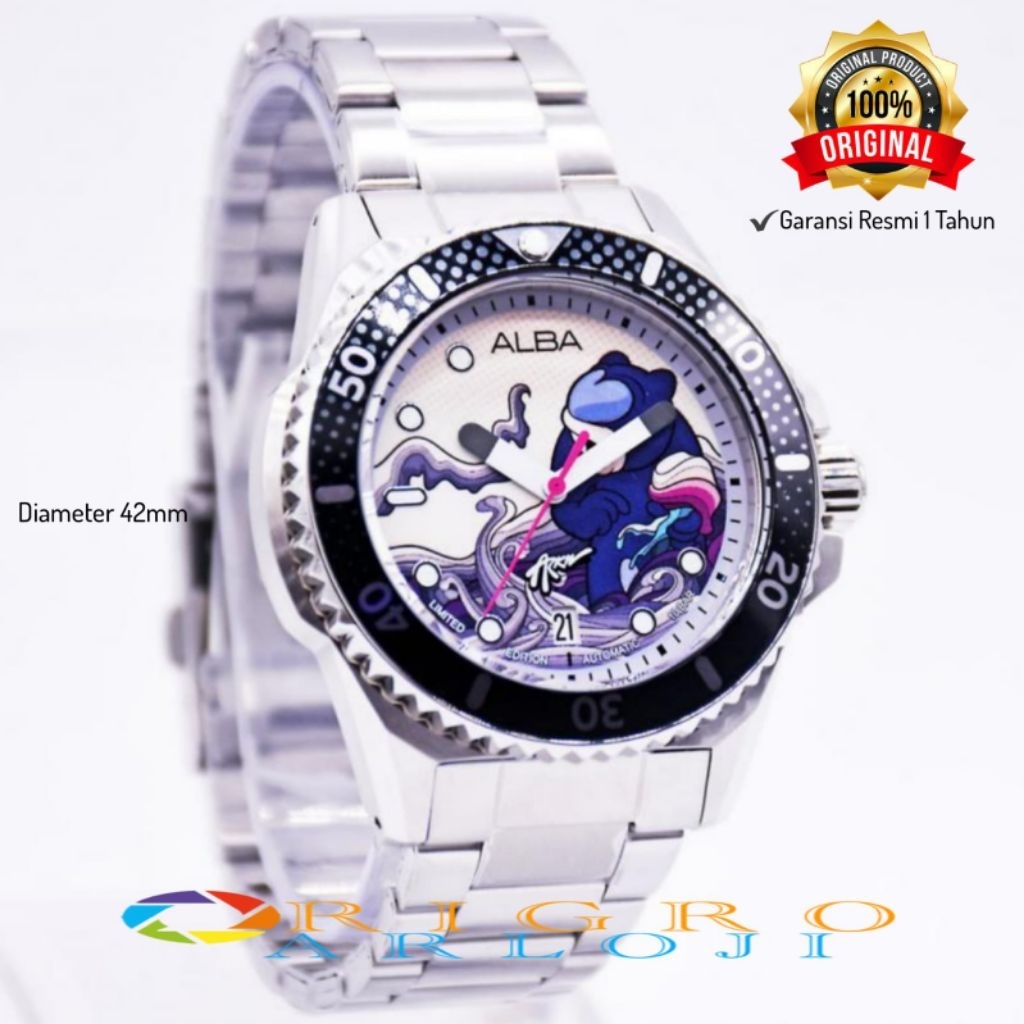 Terbaru Limited Edition Alba Automatic AU4079X1 Jam tangan Pria Alba Original Garansi Resmi 1 Tahun 