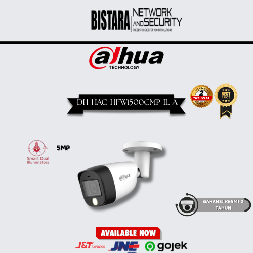 Dahua Analog Series DH-HAC-HFW1500CMP-IL-A | Kamera CCTV Analog Outdoor 5MP