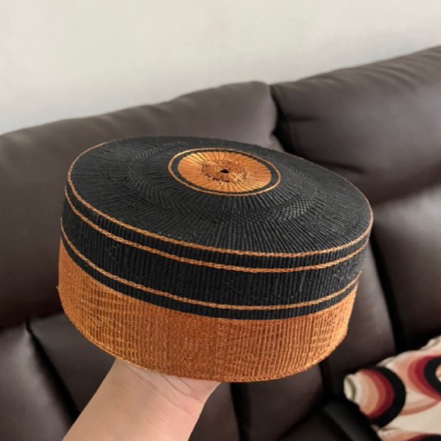 SONGKOK RECCA ASLI TO BONE / KOMBINASI TEMBAGA BENANG MOTIF MUHAMMAD / PECI PRIA / SONGKOK BUGIS