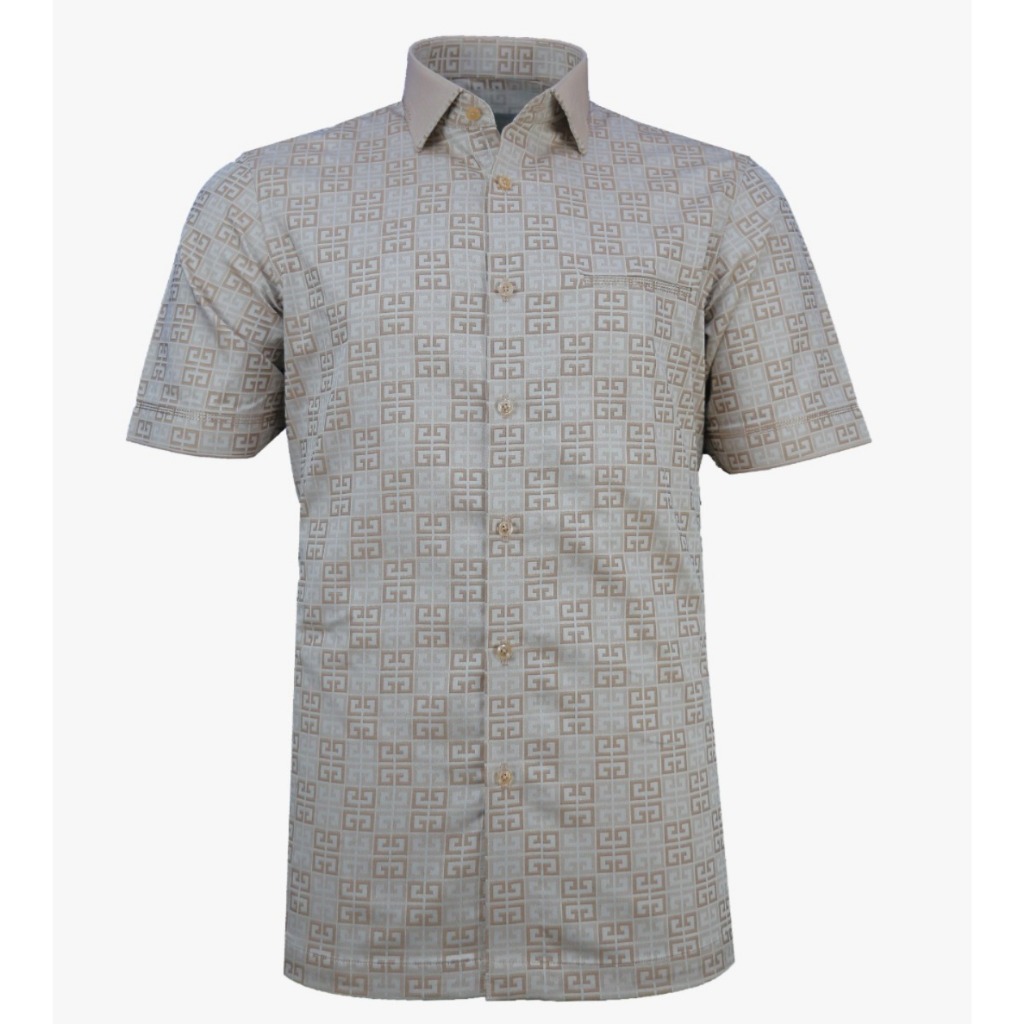 Kemeja Safari Soktas Jacquard Premium