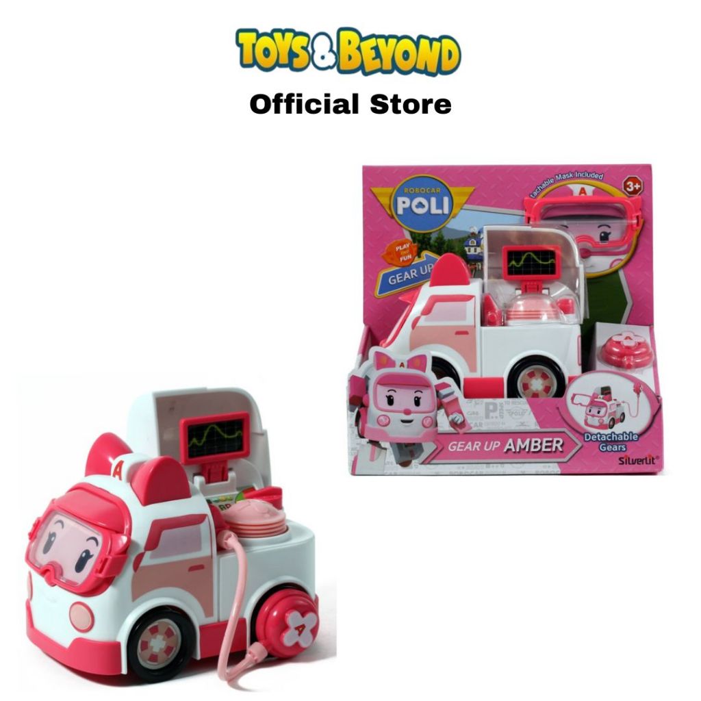 Toys And Beyond Mainan Robocar Poli 83393 Gear Up Amber Mainan Anak Original