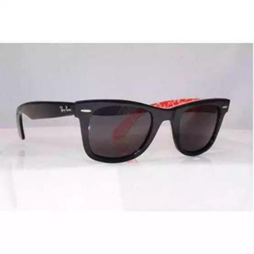 Kacamata Rayban Wayfarer RB2140 Black Motif Secen Original