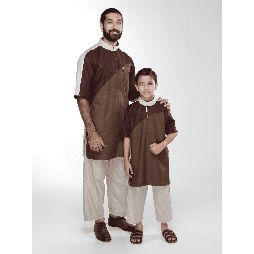 KAMILIANO GOLD 004 – RED KURTA LENGAN PANJANG