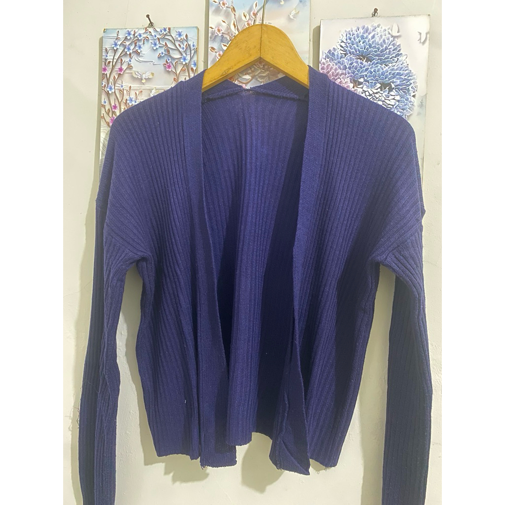 preloved cardigan crop rajut