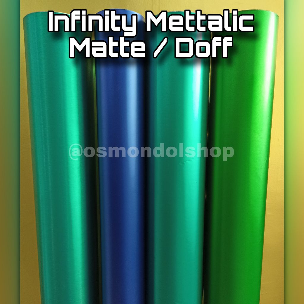 Sticker Infinity Mettalic Matte / Doff Lebar 152cm [Meteran]